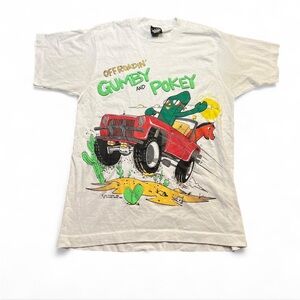 1980s Gumby and Pokey Off Roadin' Jeep car tee